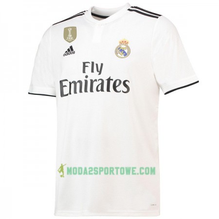 Koszulka Real Madryt Domowe Stroje Piłkarskie 2018/19 Krótki Rękaw